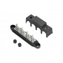 1 Pair M8 4-Post Power Distribution Block Bus Bar with Cover - Micromall Solar