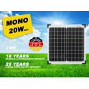 High-Quality 20W Solar Panel 12V to 18V Mono Crystalline - 2024 Premium Grade A+ - Micromall Solar