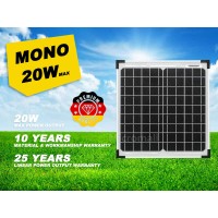 High-Quality 20W Solar Panel 12V to 18V Mono Crystalline - 2024 Premium Grade A+