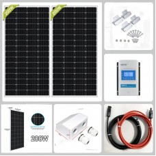 400W RV Solar Kit with EPEVER 30A MPPT Controller & Durable Aluminium Mount