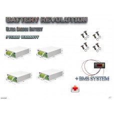 4X Deep Cycle Solar Storage Battery 12V 130Ah Ultra Lead Carbon Battery