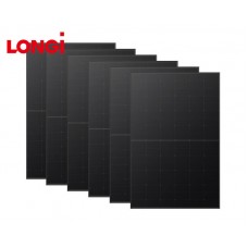 6 Pcs - LONGi Hi-MO 6 Explorer LR5-54HTB 430W Full Black Solar Panel