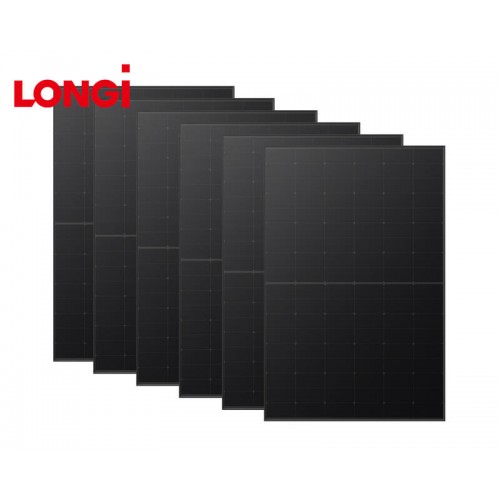 6 Pcs - LONGi Hi-MO 6 Explorer LR5-54HTB 430W Full Black Solar Panel - Micromall Solar