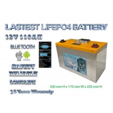 2024 12V 100Ah 110Ah Max Lifepo4 Deep Cycle Solar Power Storage Battery