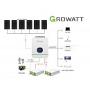 2024 Growatt 15KWH 24V 3KW Off-Grid Solar Kit with Carbon Battery - Micromall Solar