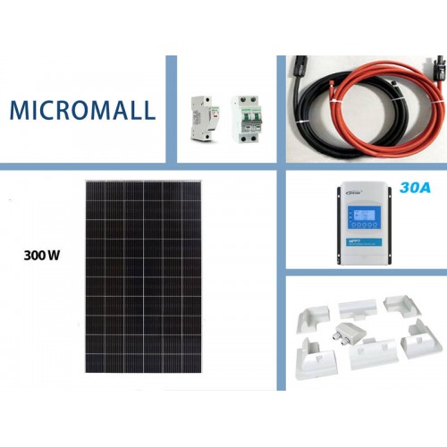 High-Efficiency 300W Solar Panel Bundle EPEVER XTRA3210N 30A MPPT Controller - Micromall Solar