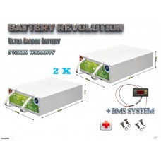 2X Deep Cycle Solar Storage Battery - 12V 130Ah Ultra Lead Carbon Battery