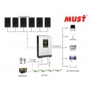 2024 Mustpower 15KWH 48V 5KW Off-Grid Solar Kit with Carbon Battery - Micromall Solar