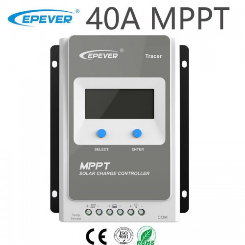 EPEVER Tracer4210AN 40A 12V/24V MPPT Solar Charge Controller - Micromall Solar