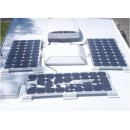7-Piece Drill-Free Solar Panel Mounting Kit - ABS Brackets Pass-Through for Boat