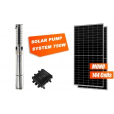 Submersible Solar Power Pump System 750W